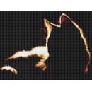 Мозаичное панно Рыжий кот силуэт Ж-04. Серия ЖИВОТНЫЕ.